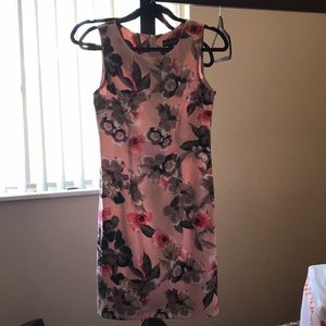 Pink floral dress